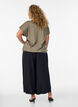 Culottes i viskos med h&ouml;g midja och vida ben, Svart, Model image number 1