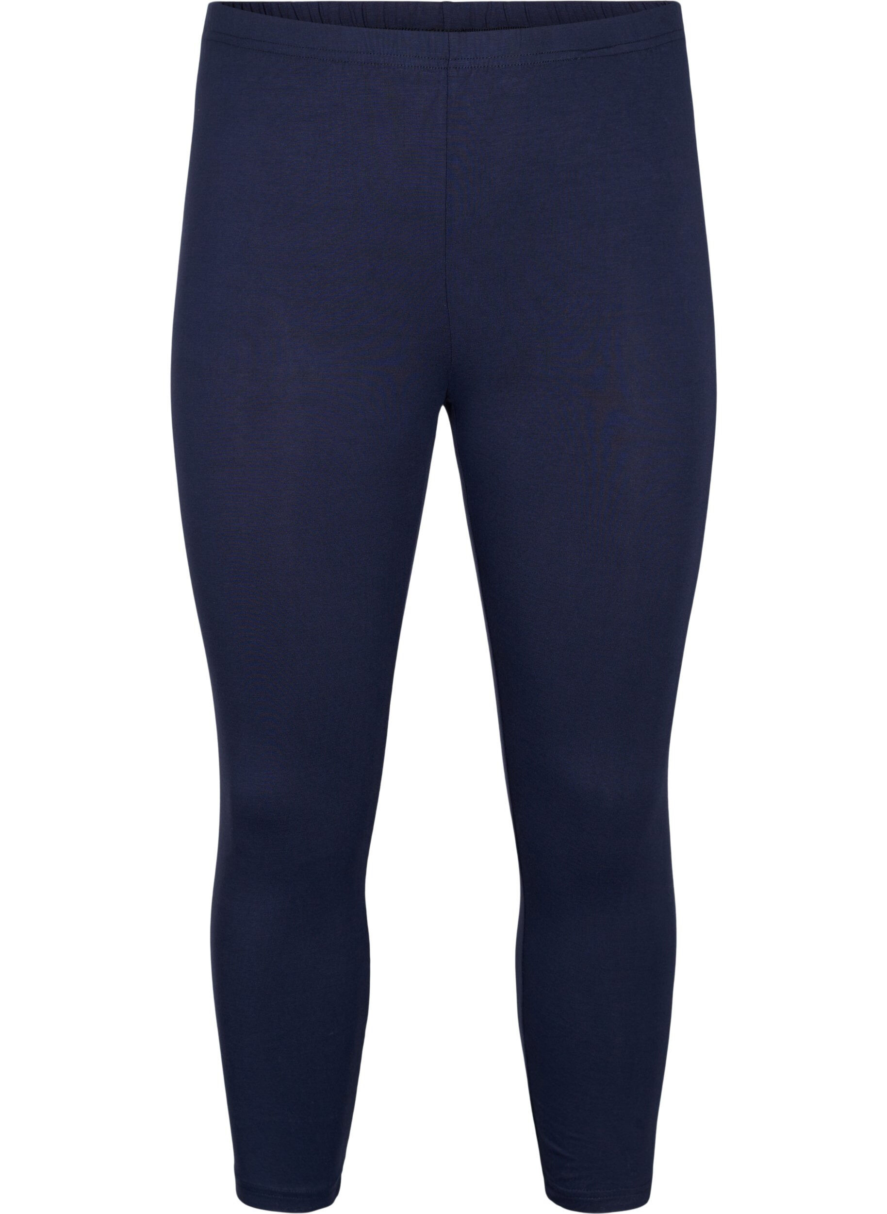 Zizzi3/4 bas-leggings, Bl&aring;, Packshot image number 0