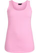 Solid f&auml;rg bas topp i bomull, Rosa, Packshot image number 0