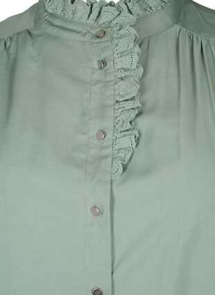 Viskosskjorta klänning med ruffles, Green Bay, Packshot image number 2