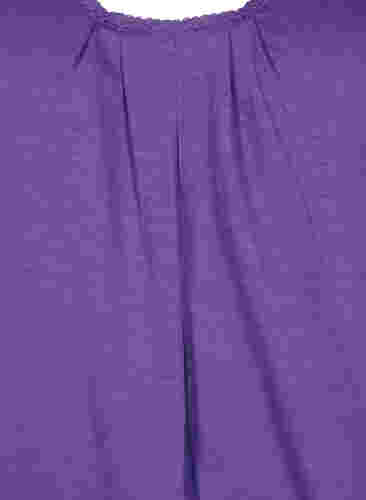 Bomullstopp med spetskant, Deep Lavender, Packshot image number 2