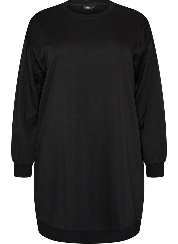 L&ouml;s sweatshirtkl&auml;nning med fickor, Svart, Packshot image number 0