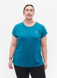 Kortärmad t-shirt för träning, Deep Lake, Model
