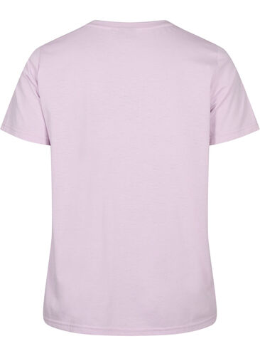Kortärmad t-shirt med v-hals, Lavender Frost, Packshot image number 1