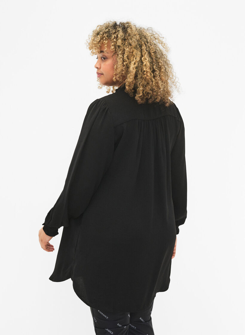 Tunika med smock, Black, Model image number 1
