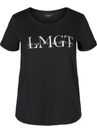 Tränings t-shirt med print, Black LMGT