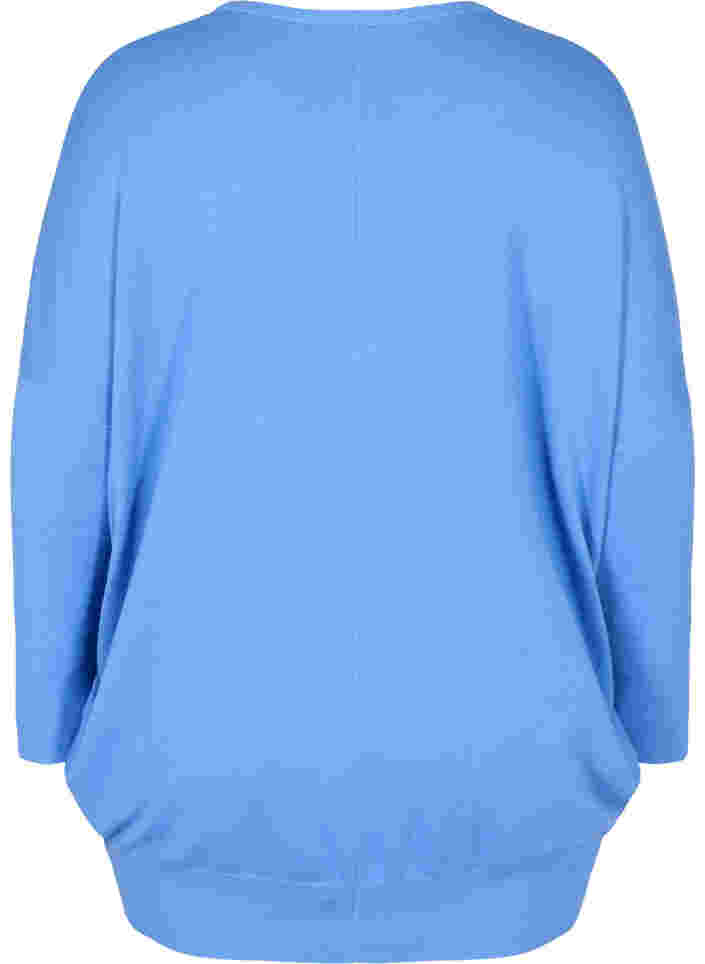 Stickad blus, Ultramarine, Packshot image number 1