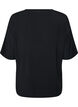 Natt-t-shirt i modal med kontrastband, Svart, Packshot image number 1