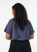 T-shirt med knappdetalj, Bl&aring;, Model image number 2
