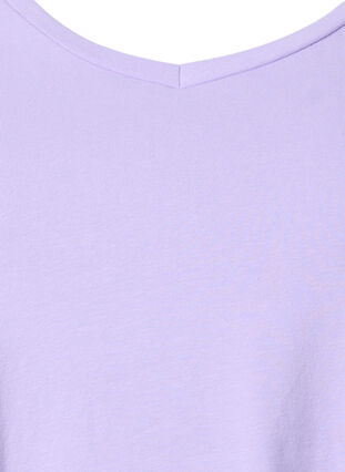 Enfärgad t-shirt i bomull, Lavender, Packshot image number 2
