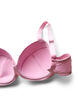 Vadderad BH med bygel och spets, Lila, Packshot image number 3