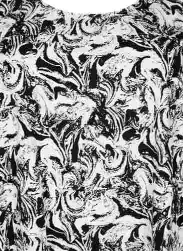 Kortärmad bomullsklänning med mönster, Swirl AOP, Packshot image number 2