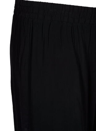 Löst sittande shorts i viskos, Black, Packshot image number 2