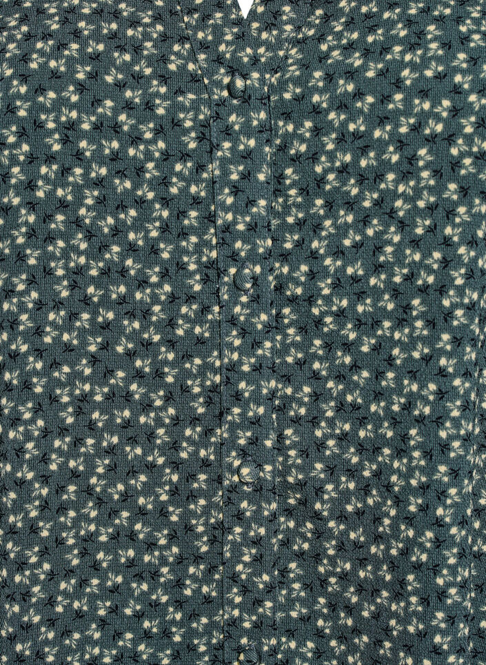 Midiklänning i A-linjeform med kort ärm, Grön, Packshot image number 2