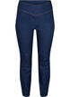 Sträckig bomullsblandning jeggings, Dark blue, Packshot image number 0