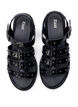 Bred sandal med nitar, Svart, Packshot image number 2