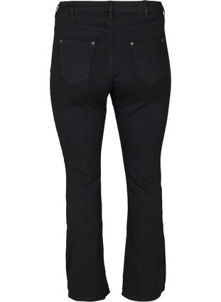 Ellen Jeans med högmidja och bootcut, Black, Packshot image number 1