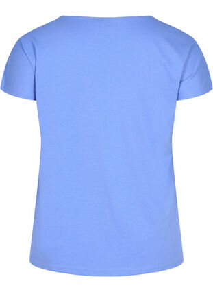 T-shirt i bomullsmix, Ultramarine, Packshot image number 1
