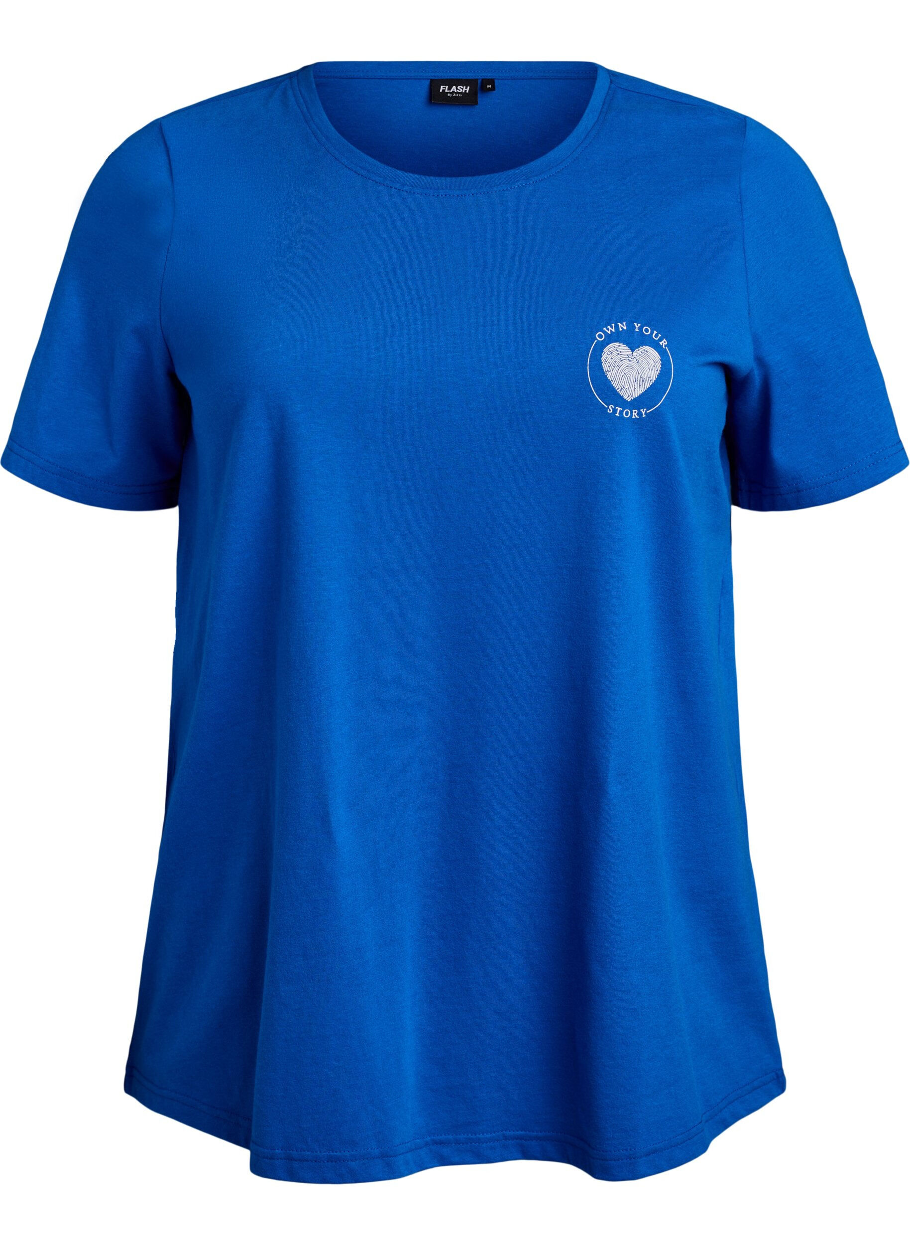 ZizziT-shirt med tryck, Bl&aring;, Packshot image number 0