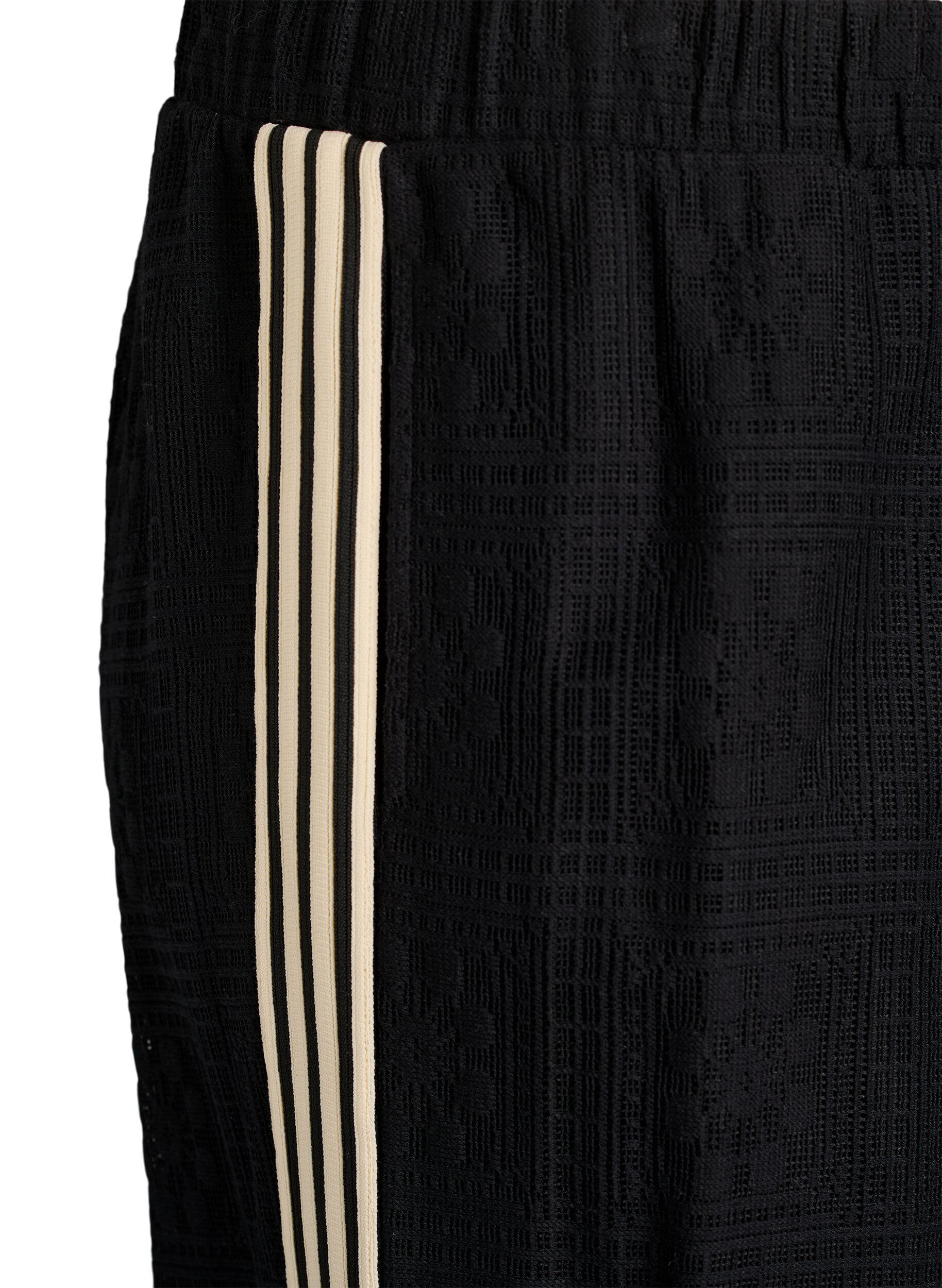 Zizzi Vida spetsbyxor med kontrast&shy;r&auml;nder, Svart, Packshot image number 2