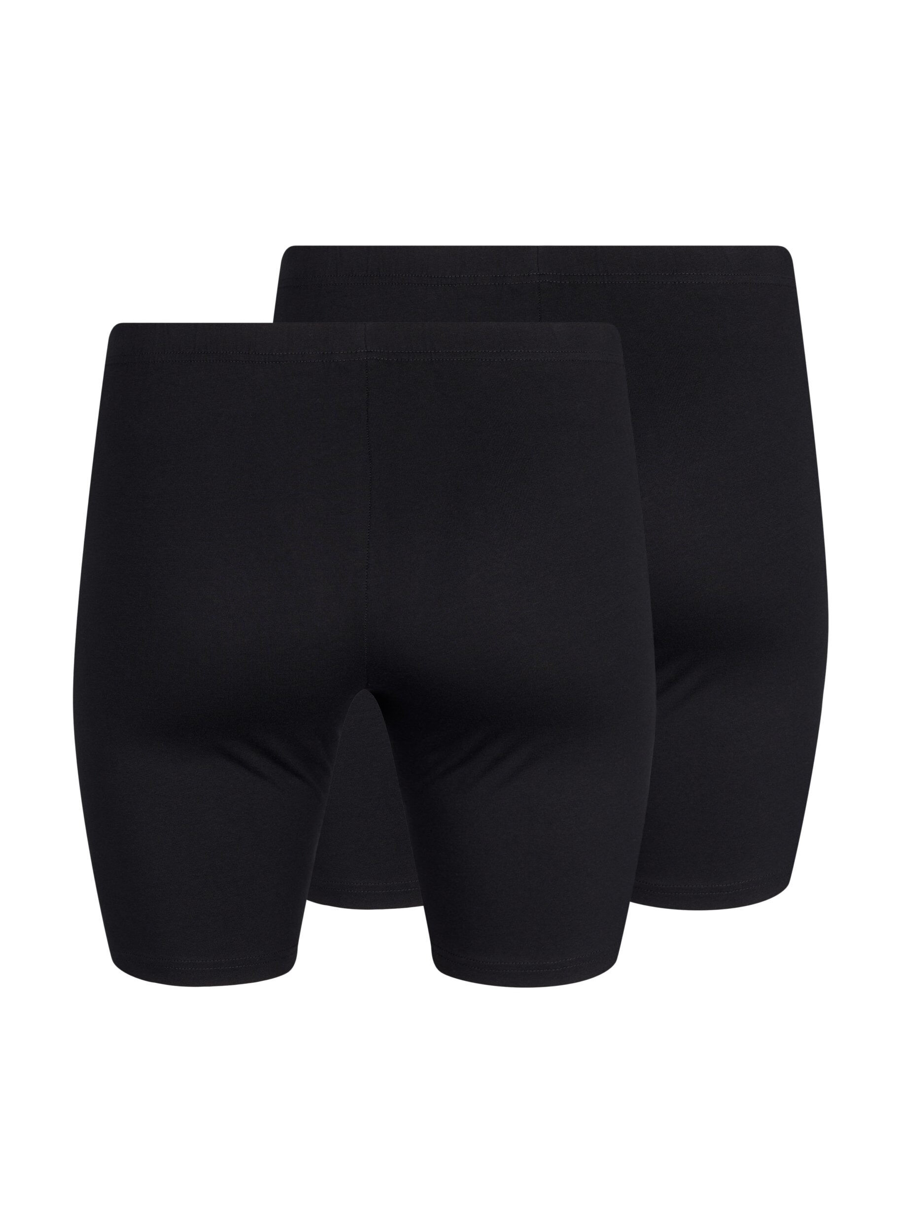 Zizzi FLASH 2-pack leggingshorts, Svart, Packshot image number 1