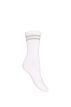 Randiga strumpor i bomull, Vit, Packshot image number 1
