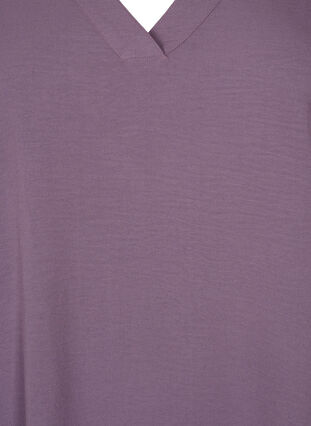 A-formad tunika med 3/4 ärmar, Vintage Violet, Packshot image number 2