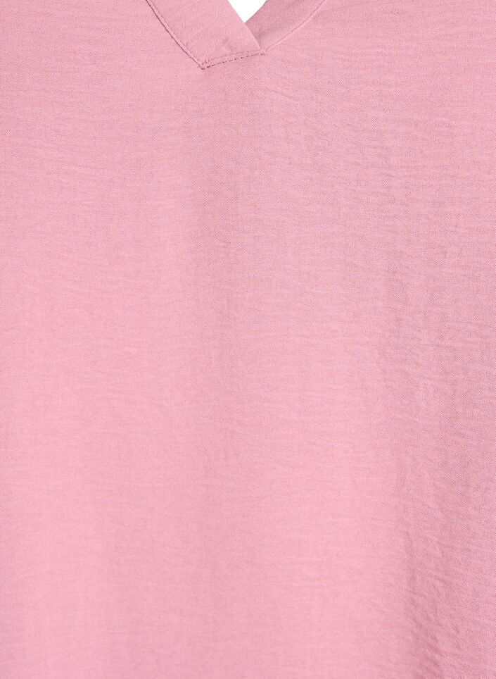 Blus med 3/4-&auml;rm, Rosa, Packshot image number 2