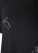 T-shirt i viskos med strass, Svart, Packshot image number 2