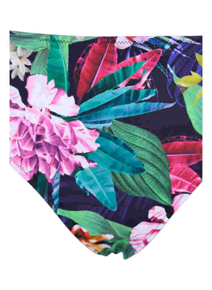 Bikinitrosa med hög midja, Flower Print, Packshot image number 2