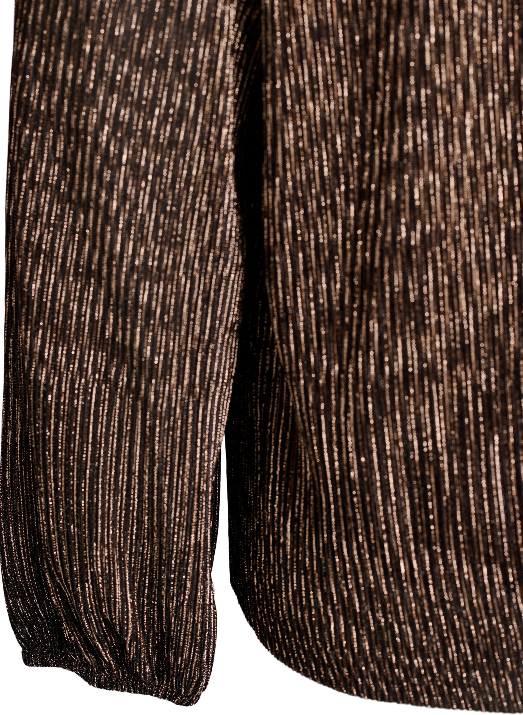 Zizzi Festblus med glitterr&auml;nder och l&aring;nga &auml;rmar, Svart, Packshot image number 3