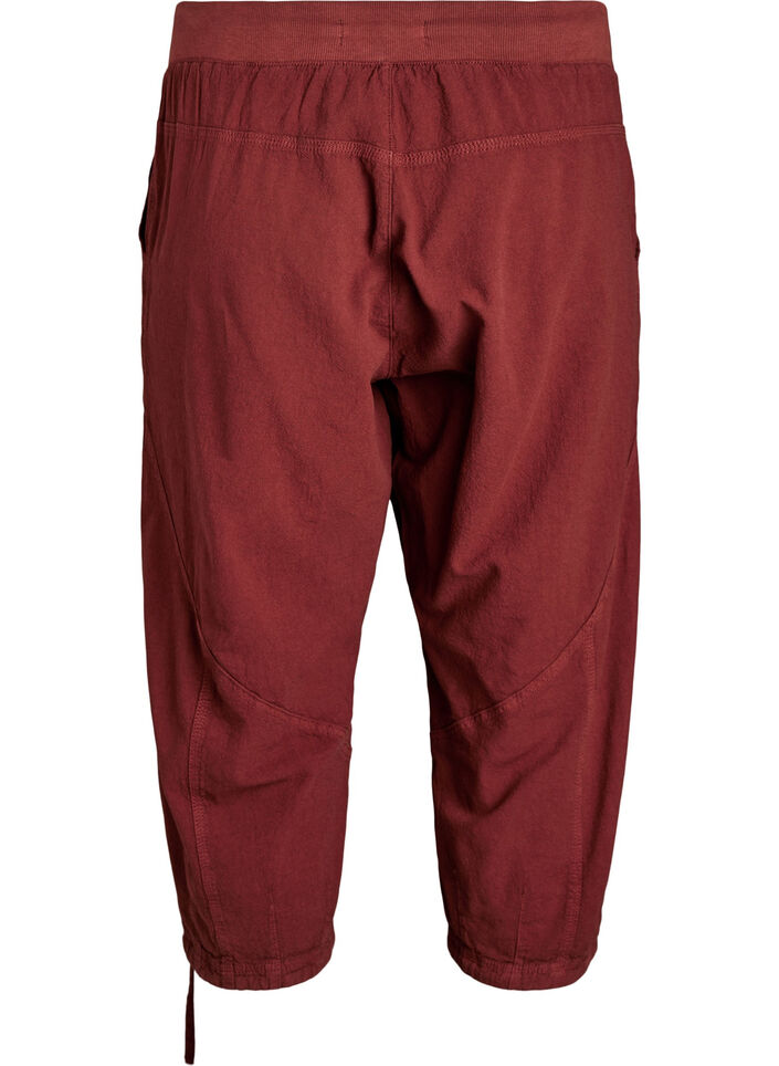 Capribyxor i bomull, R&ouml;d, Packshot image number 1