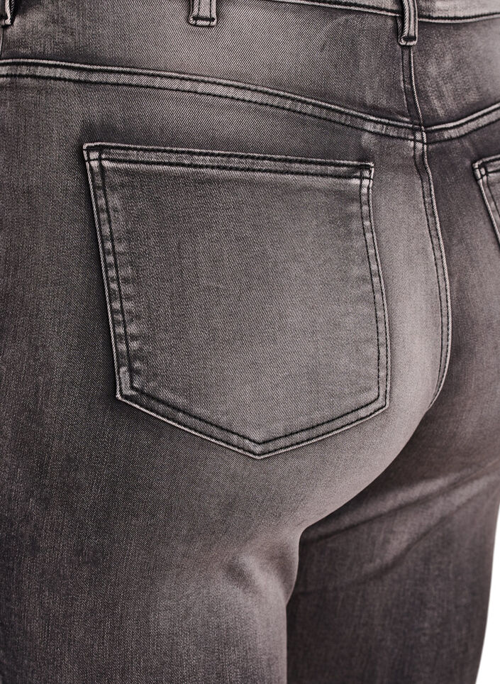 Supersmala Amy-jeans med h&ouml;g midja, Gr&aring;, Packshot image number 3