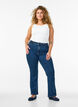 Ellen bootcut-jeans med h&ouml;g midja, Bl&aring;, Model image number 0