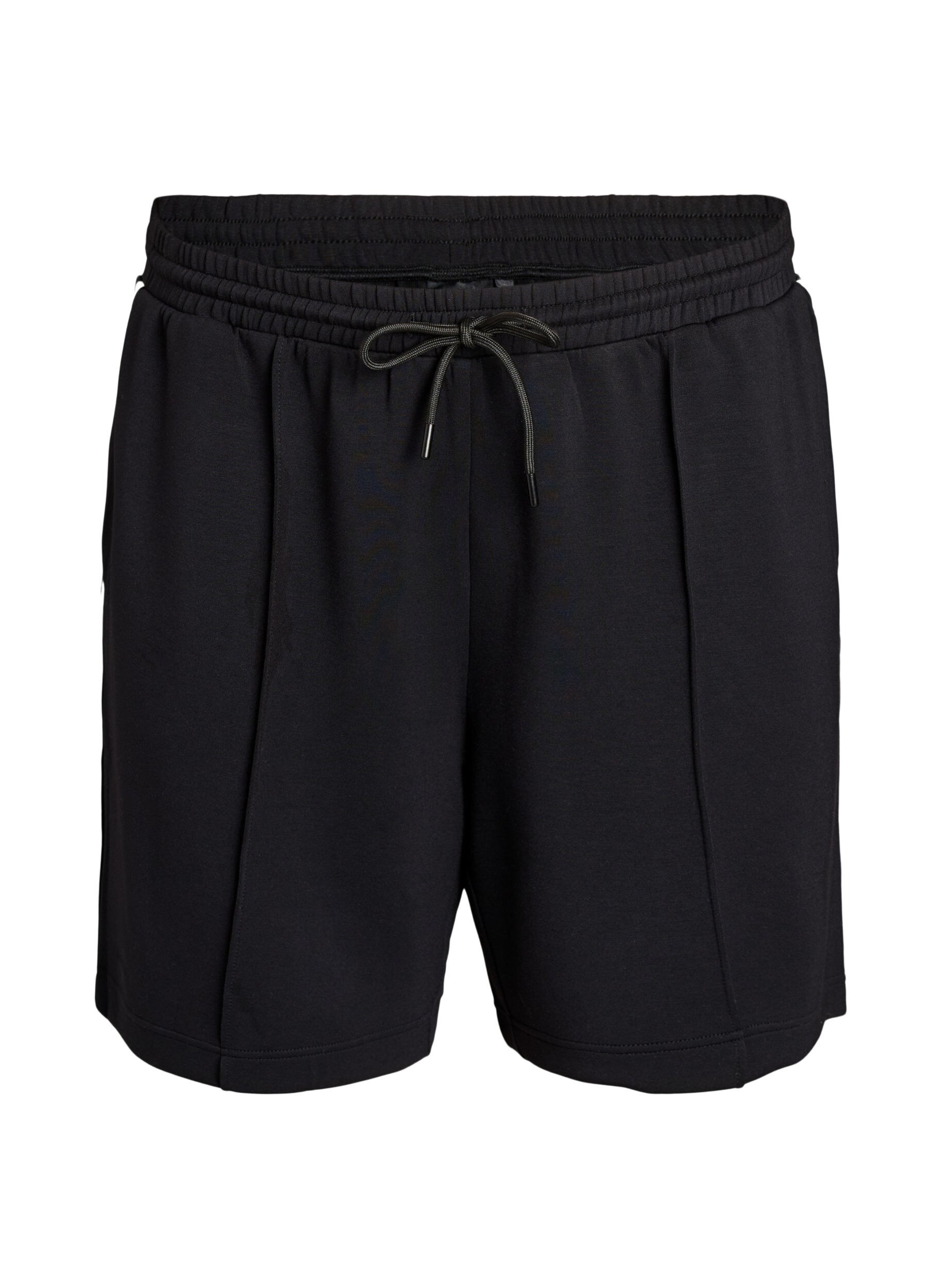 Shorts med h&ouml;g midja och randiga detaljer