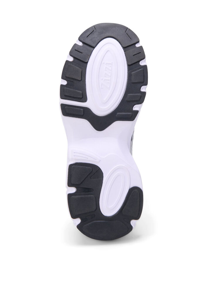 Wide fit - Sneakers med elastiska snören, Vapor Blue, Packshot image number 4