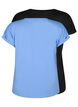 Tv&aring;pack kort&auml;rmade t-shirts, Bl&aring;, Packshot image number 1