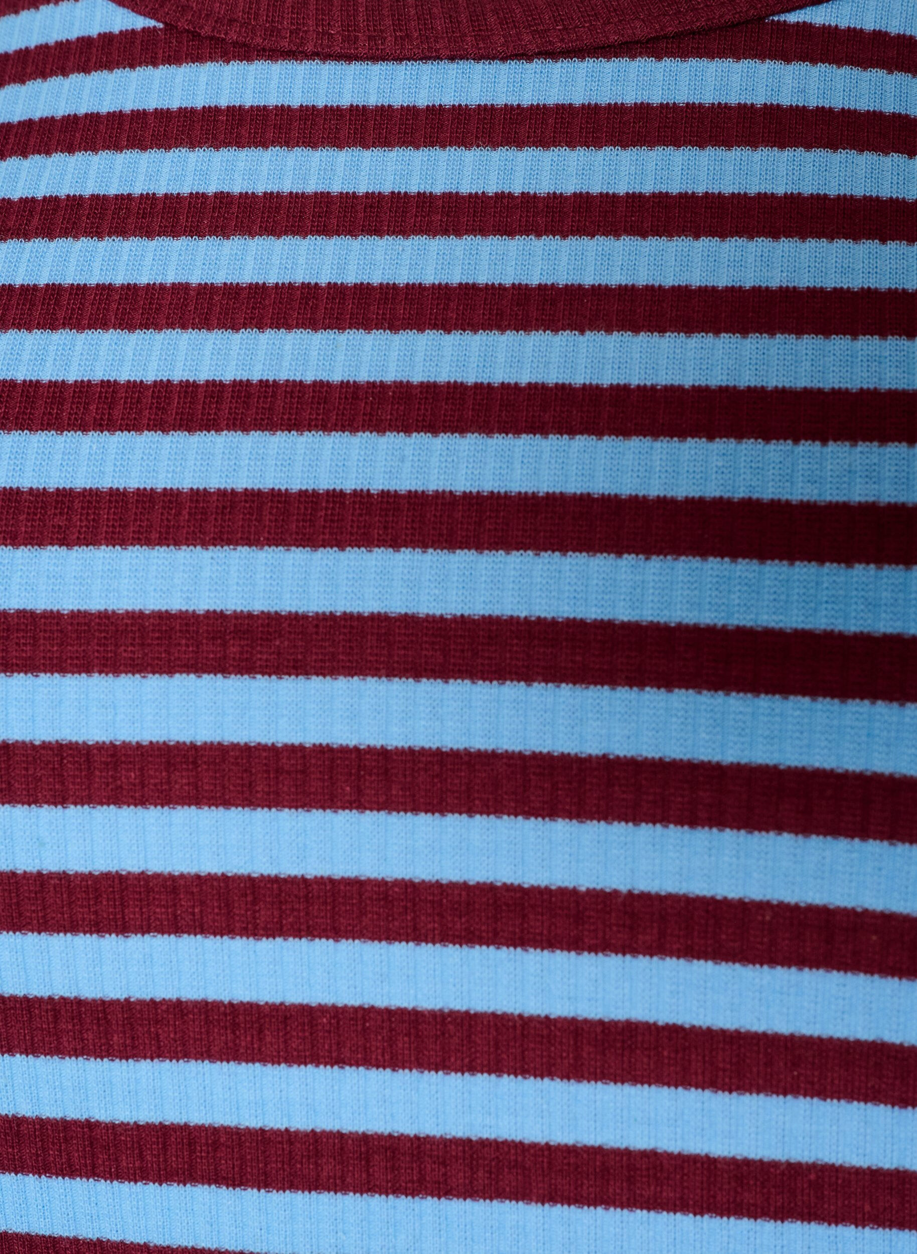 ZizziRandig blus med l&aring;nga &auml;rmar, Bl&aring;, Packshot image number 2