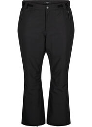 Skidbyxor med fickor och justerbar midja, Svart