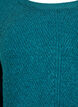 Stickad tr&ouml;ja med diagonalt m&ouml;nster och raglan&auml;rm, Gr&ouml;n, Packshot image number 2