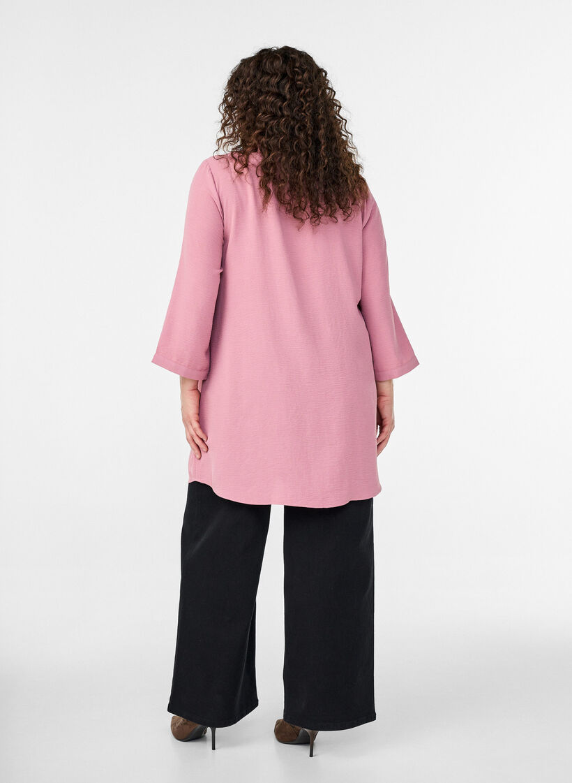 Tunika med 3/4-&auml;rmar, Rosa, Model image number 2