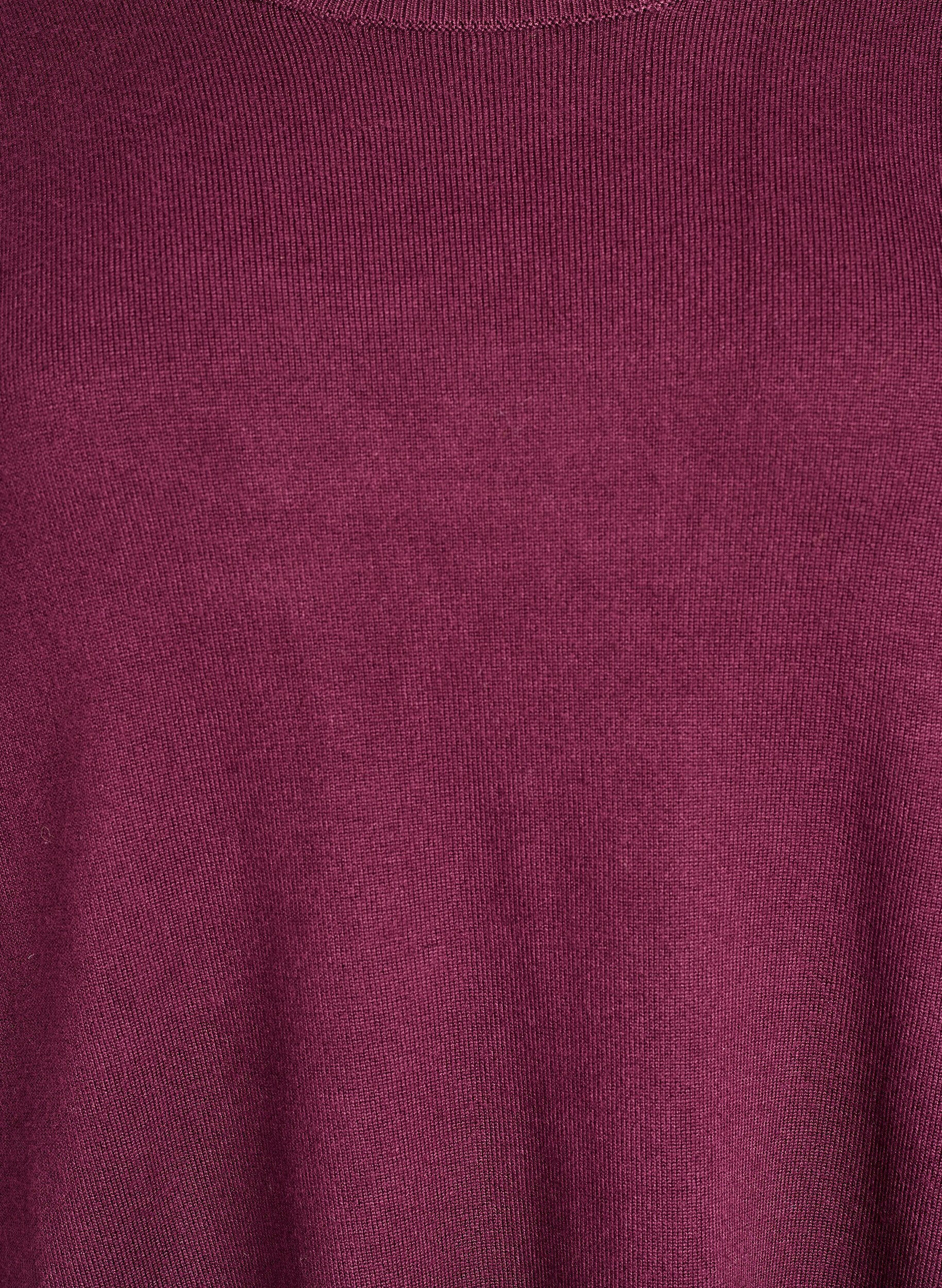 ZizziStickad blus med knappar i sidan, R&ouml;d, Packshot image number 2