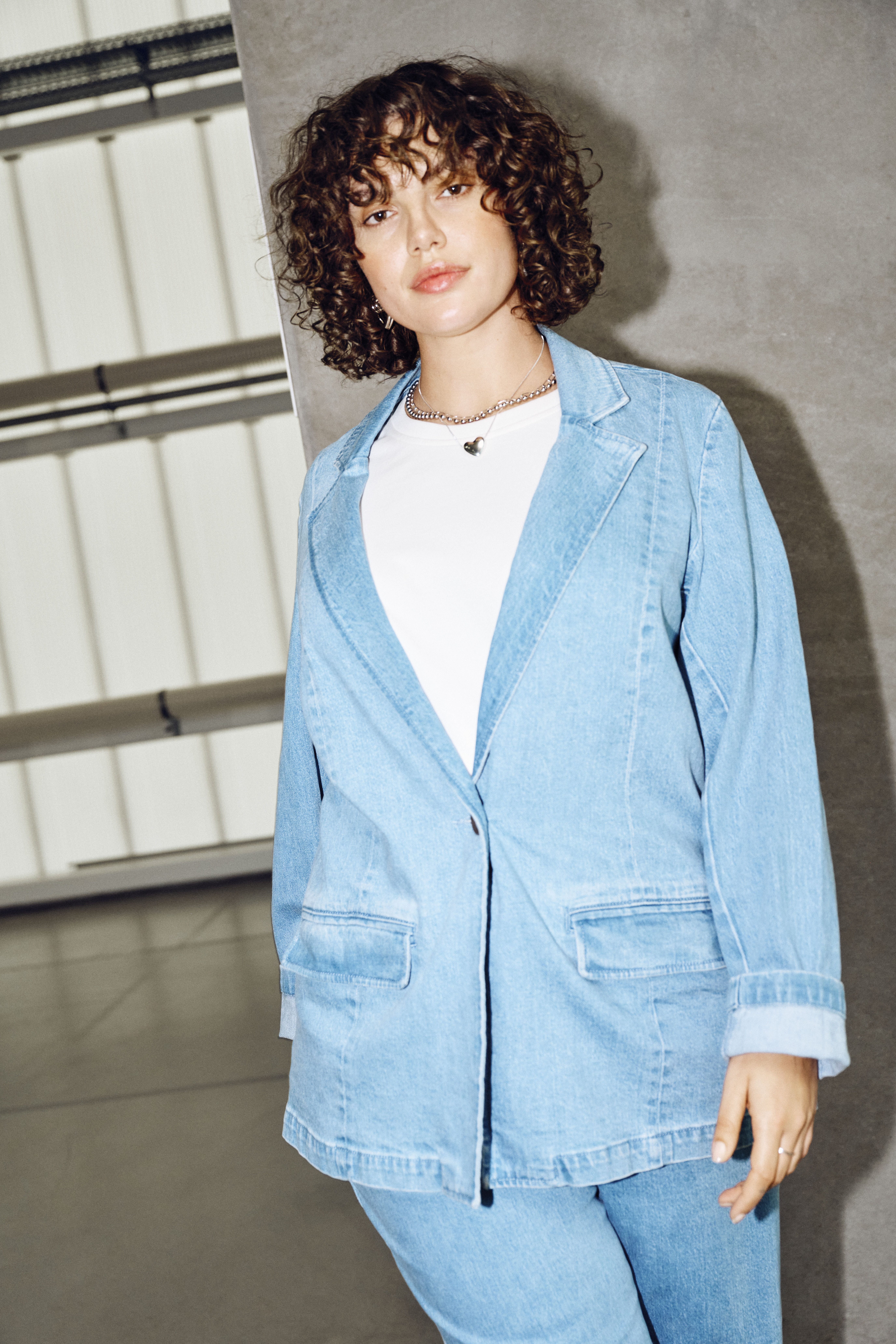 Zizzi Denimblazer-look, , Model