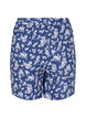  Blommiga nattshorts i bomull, V. Indigo Flower AOP, Packshot image number 1