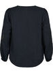 Blus i TENCEL™ Modal med broderidetaljer, Black, Packshot image number 1