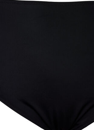 Enfärgad bikiniunderdel med hög midja, Black, Packshot image number 2