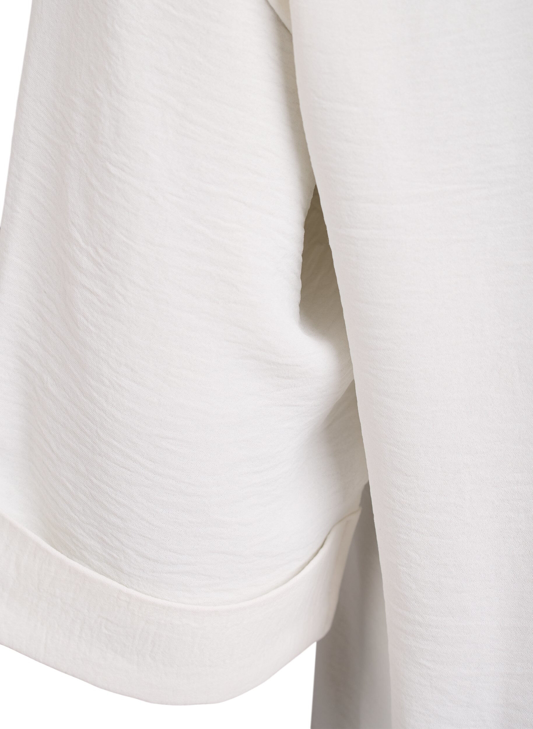 Zizzi FLASH - Skjorta med br&ouml;stfickor och 3/4-&auml;rmar, Vanilla, Packshot image number 3