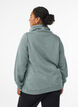 Sweatshirt med h&ouml;g krage och fickor, Gr&ouml;n, Model image number 2