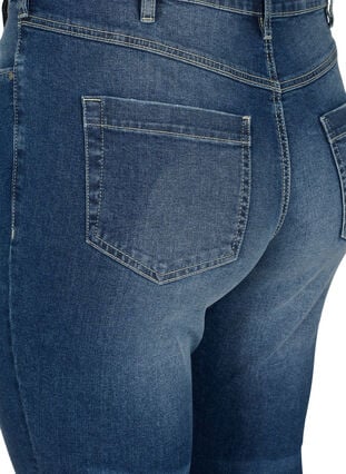 Slitna Amy jeans med super slim fit, Blue denim, Packshot image number 3