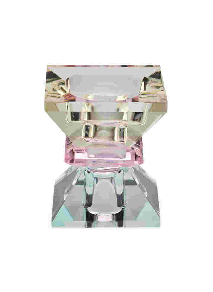 Ljusstake i kristall, Lysegul/Mint Comb, Packshot image number 1